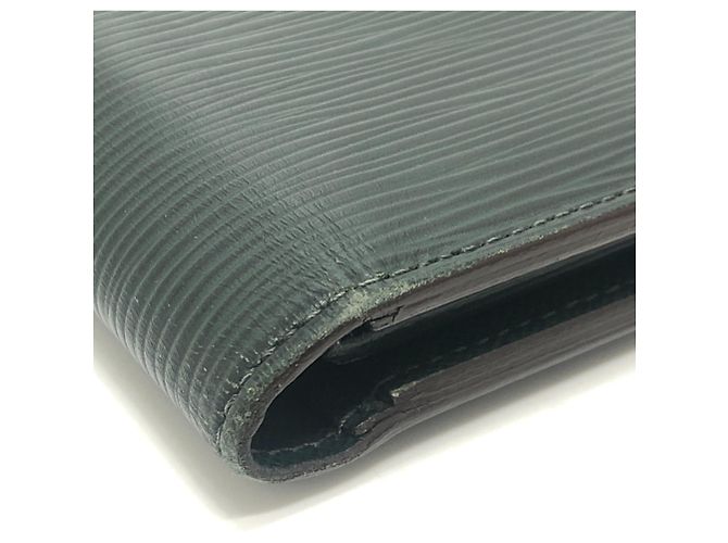 Brazza Louis Vuitton Dark Green Epi Leather Long Bill Wallet - view 8