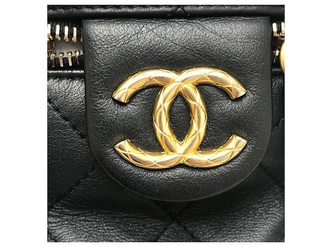 Chanel AS3228 Matelassé Coco Mark 2-Way Vanity Bag Nero - vista 10