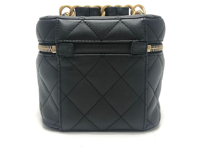 Chanel AS3228 Matelassé Coco Mark 2-Way Vanity Bag Nero - vista 2