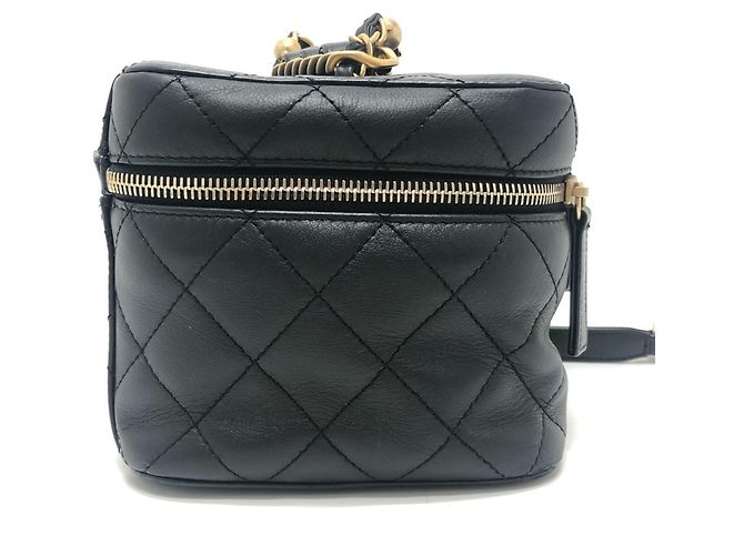Chanel AS3228 Matelassé Coco Mark 2-Way Vanity Bag Nero - vista 3