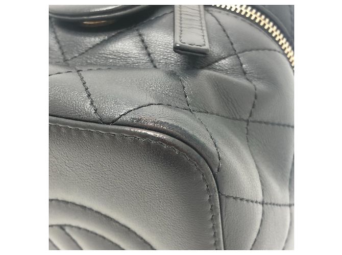 Chanel AS3228 Matelassé Coco Mark 2-Way Vanity Bag Nero - vista 6