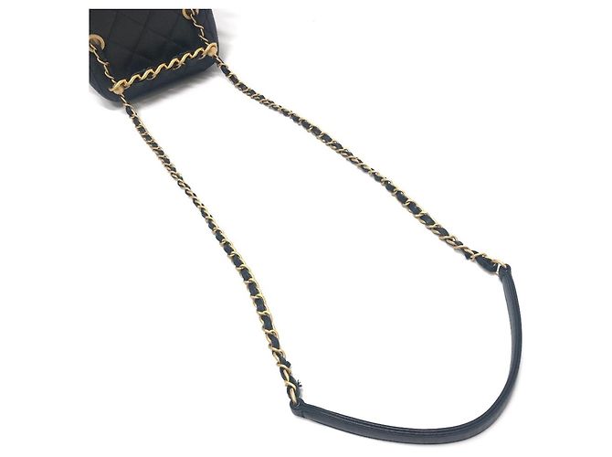 Chanel AS3228 Matelassé Coco Mark 2-Way Vanity Bag Nero - vista 8