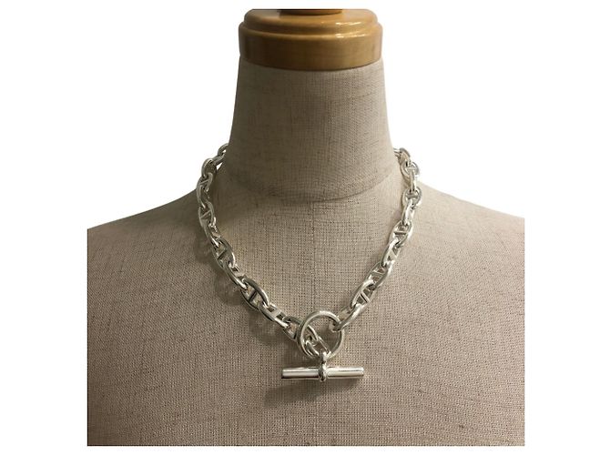 Hermès Hermes Chaine d'Ancre GM Halskette Silber - Ansicht 11