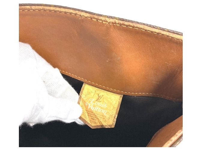 Borsa Bucket Louis Vuitton Monogram GM Marrone Monogramma - vista 14
