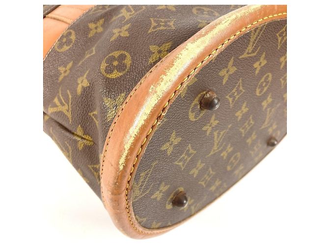 Borsa Bucket Louis Vuitton Monogram GM Marrone Monogramma - vista 7
