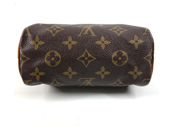 Borsa Louis Vuitton Monogram Mini Speedy Marrone Monogramma - vista 5
