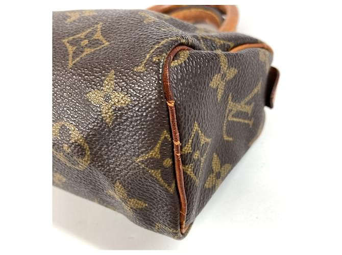 Borsa Louis Vuitton Monogram Mini Speedy Marrone Monogramma - vista 6