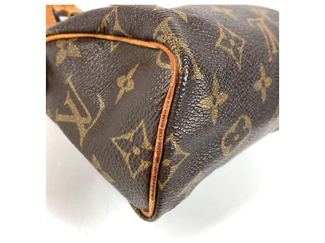 Borsa Louis Vuitton Monogram Mini Speedy Marrone Monogramma - vista 7