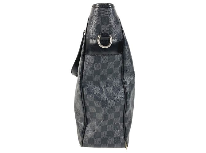 Borsa Tote Louis Vuitton Damier Graphite Tadao Nero - vista 4