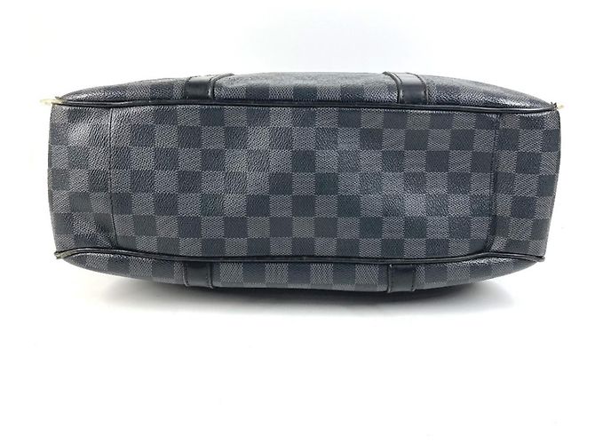 Borsa Tote Louis Vuitton Damier Graphite Tadao Nero - vista 5
