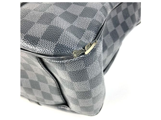 Borsa Tote Louis Vuitton Damier Graphite Tadao Nero - vista 6