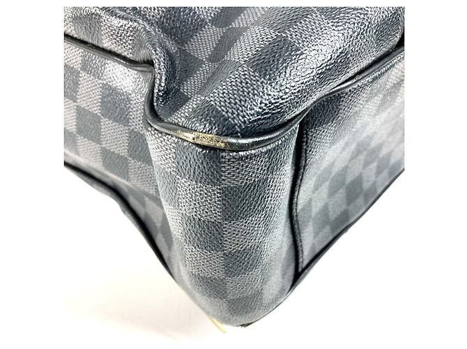 Borsa Tote Louis Vuitton Damier Graphite Tadao Nero - vista 9