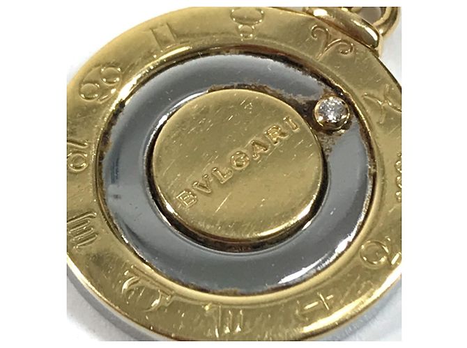 Bulgari Collana Horoscope Logo in oro 18K e acciaio inossidabile Bvlgari Argento D'oro - vista 6