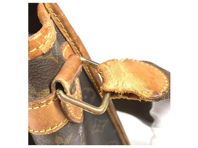 Borsa a tracolla Louis Vuitton Monogram Gibecière GM Flap Marrone Monogramma - vista 10