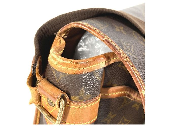 Borsa a tracolla Louis Vuitton Monogram Gibecière GM Flap Marrone Monogramma - vista 11