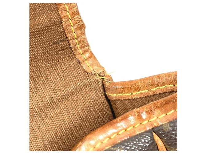 Borsa a tracolla Louis Vuitton Monogram Gibecière GM Flap Marrone Monogramma - vista 13