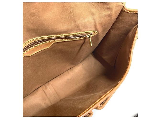Borsa a tracolla Louis Vuitton Monogram Gibecière GM Flap Marrone Monogramma - vista 16