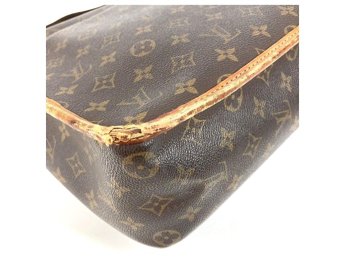Borsa a tracolla Louis Vuitton Monogram Gibecière GM Flap Marrone Monogramma - vista 7
