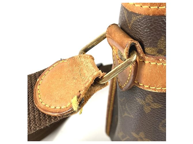 Borsa a tracolla Louis Vuitton Monogram Gibecière GM Flap Marrone Monogramma - vista 9