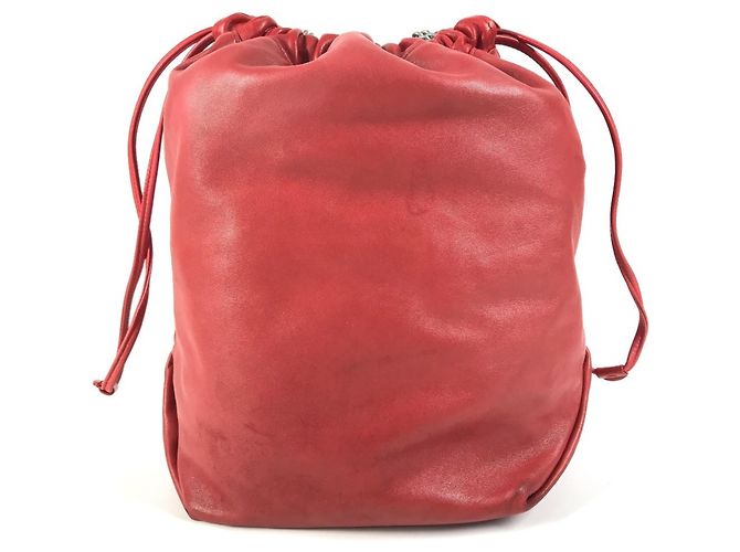 Borsa a tracolla Teddy Studded Logo Heart con catena Yves Saint Laurent Rosso - vista 2