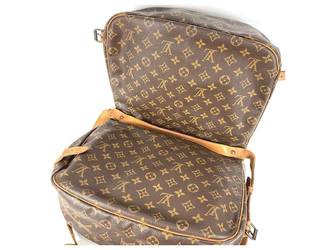Borsa Louis Vuitton Monogram Saumur 35 Marrone Monogramma - vista 10