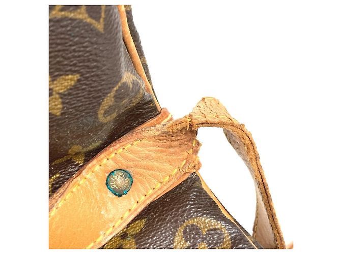Borsa Louis Vuitton Monogram Saumur 35 Marrone Monogramma - vista 11