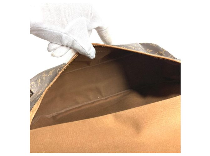 Borsa Louis Vuitton Monogram Saumur 35 Marrone Monogramma - vista 16