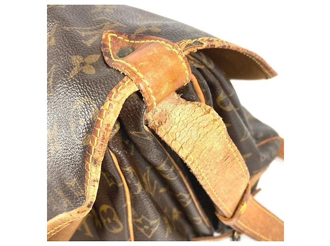 Borsa Louis Vuitton Monogram Saumur 35 Marrone Monogramma - vista 8