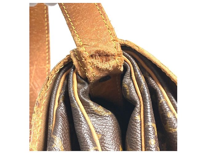 Borsa Louis Vuitton Monogram Saumur 35 Marrone Monogramma - vista 9