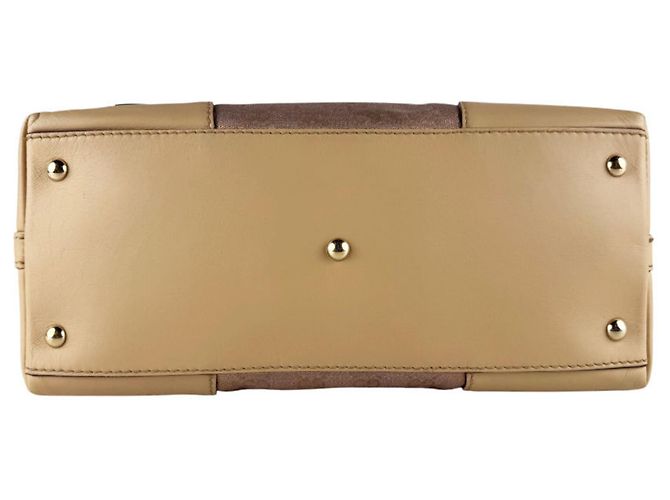 Borsa a Spalla Gucci GG Canvas Beige Metallico - vista 4