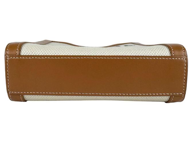 Céline Celine Mini Vertical Cabas Schultertasche Braun Roh - Ansicht 4