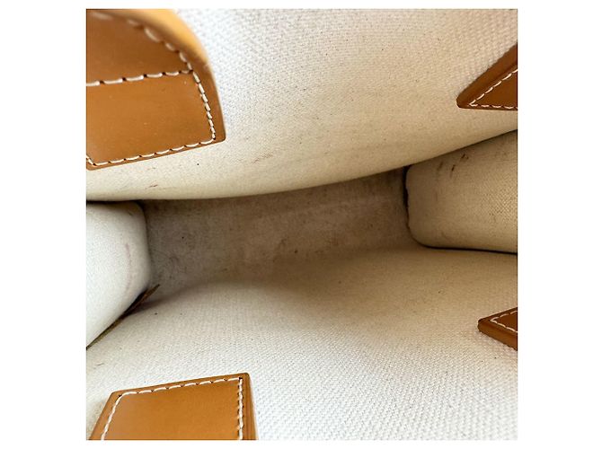 Céline Celine Mini Vertical Cabas Schultertasche Braun Roh - Ansicht 5