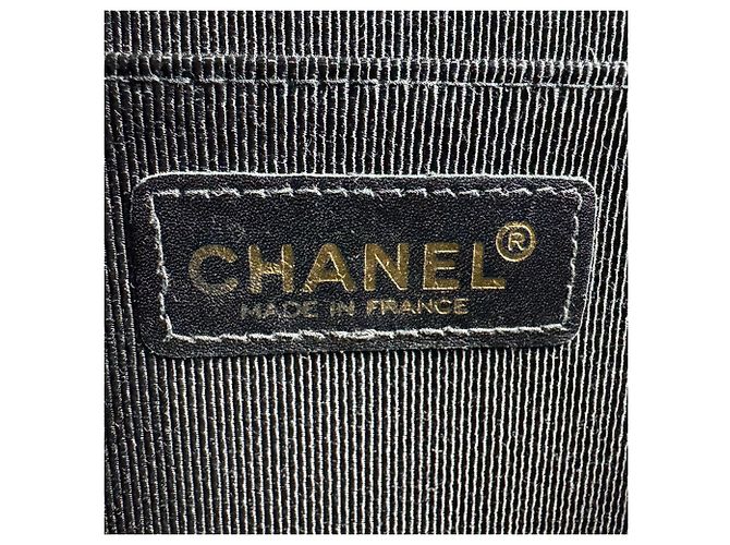 Borsa a tracolla in pelle Chanel Wild Stitch Nero Beige - vista 12