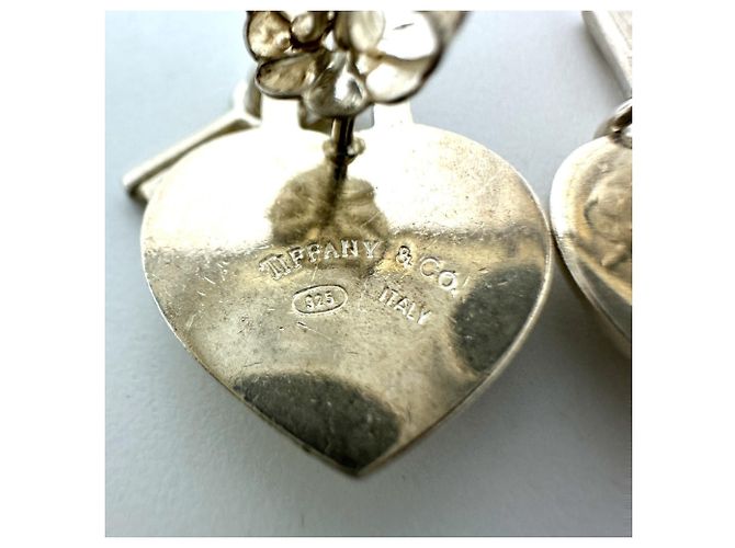 Tiffany & Co Orecchini Tiffany Heart Lock Argento - vista 3