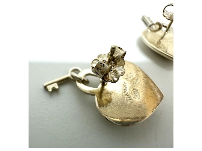 Tiffany & Co Orecchini Tiffany Heart Lock Argento - vista 5