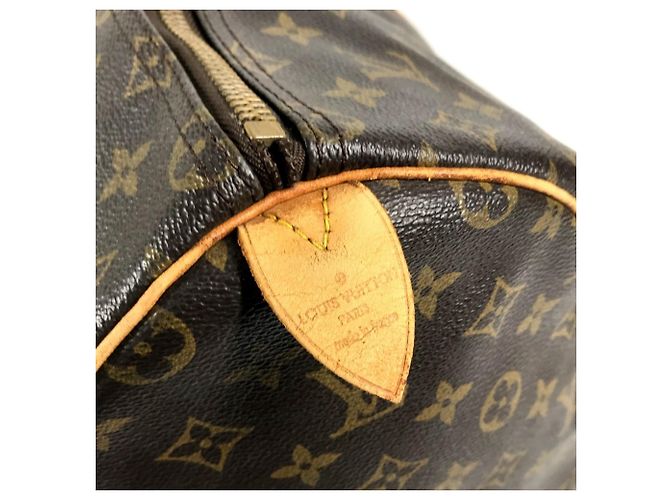 Borsa da viaggio Louis Vuitton Monogram Keepall 50 Marrone Monogramma - vista 10