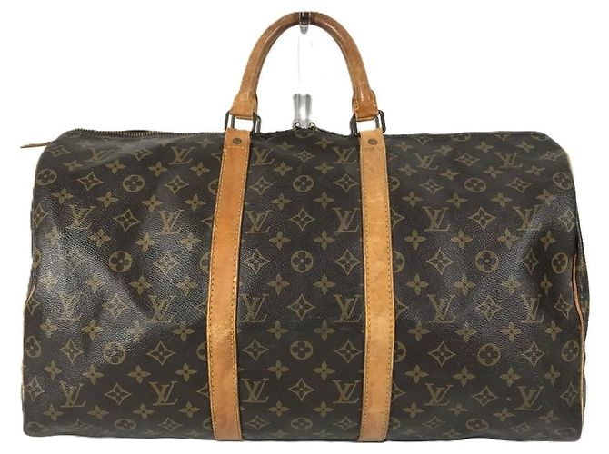 Borsa da viaggio Louis Vuitton Monogram Keepall 50 Marrone Monogramma - vista 2