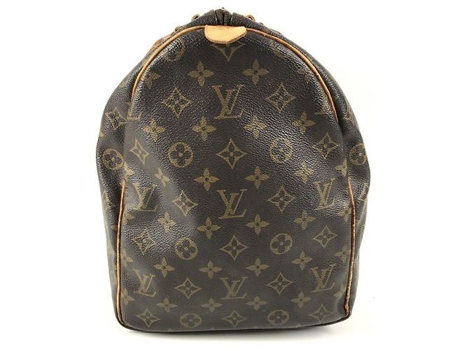 Borsa da viaggio Louis Vuitton Monogram Keepall 50 Marrone Monogramma - vista 3