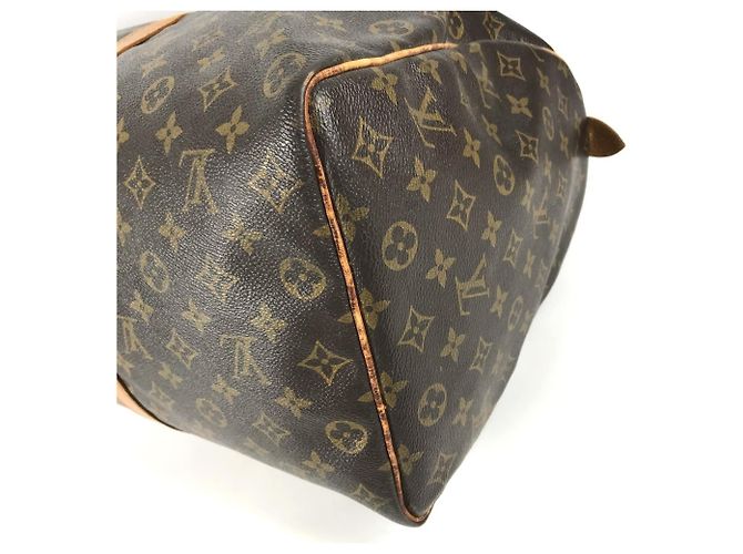 Borsa da viaggio Louis Vuitton Monogram Keepall 50 Marrone Monogramma - vista 6