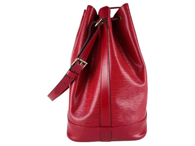 Borsa a tracolla in pelle Epi Louis Vuitton Rosso - vista 2