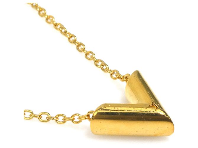 Collana Louis Vuitton Essential V in metallo D'oro - vista 2