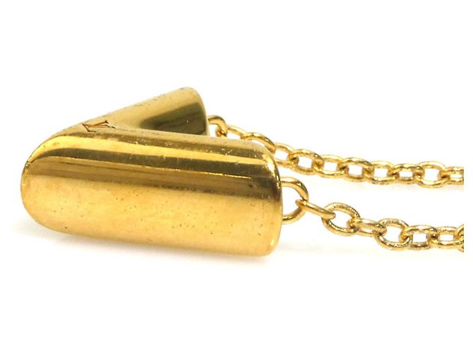 Collana Louis Vuitton Essential V in metallo D'oro - vista 3