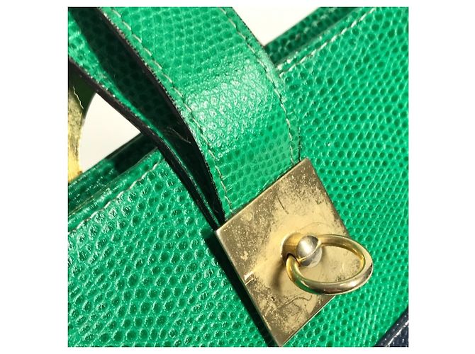 Céline CELINE Vintage Kreislogo Ein-Schulter-Eimerbeutel Rot Blau Grün Gelb - Ansicht 12