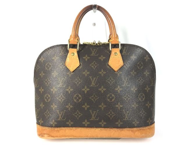 Borsa Tote Louis Vuitton Monogram Alma Marrone - vista 17