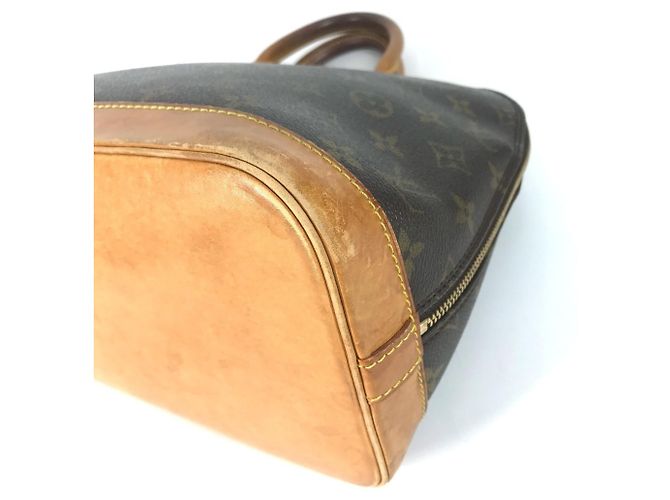 Borsa Tote Louis Vuitton Monogram Alma Marrone - vista 5