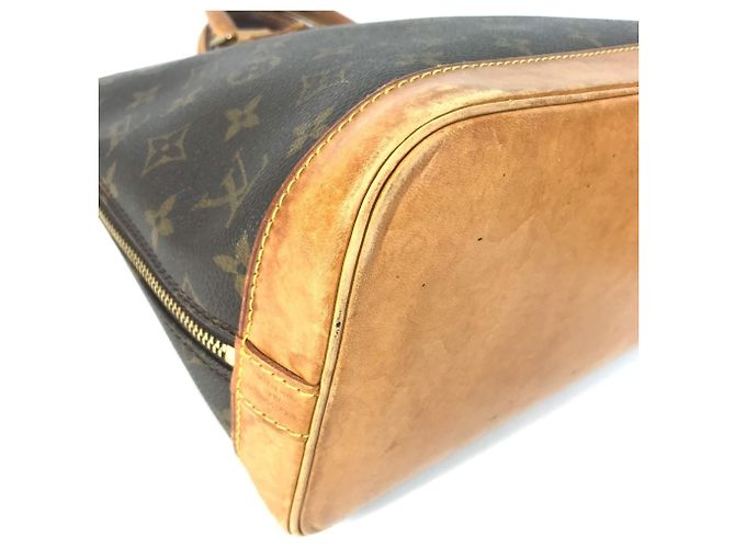 Borsa Tote Louis Vuitton Monogram Alma Marrone - vista 6