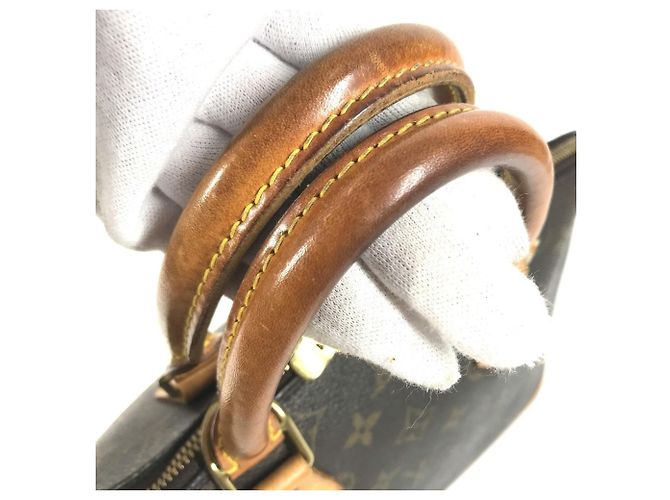 Borsa Tote Louis Vuitton Monogram Alma Marrone - vista 7