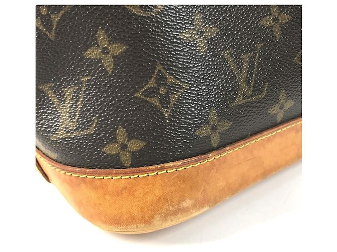 Borsa Tote Louis Vuitton Monogram Alma Marrone - vista 8
