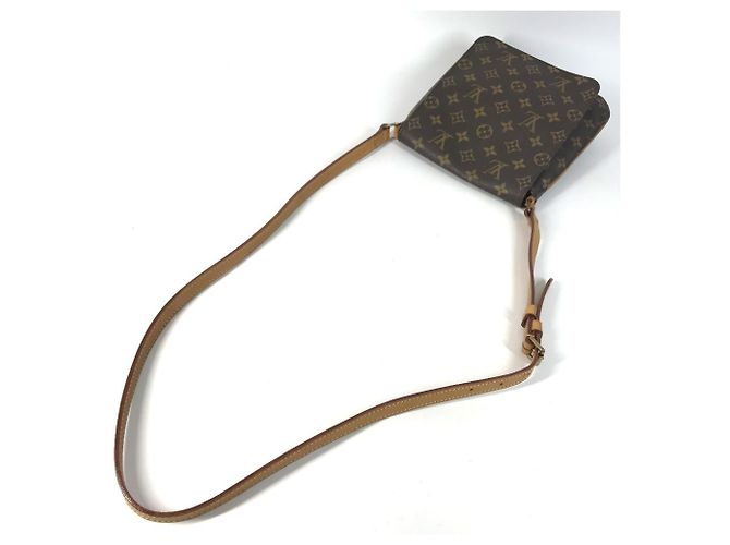 Borsa lunga Louis Vuitton Monogram Musette Salsa Marrone - vista 8