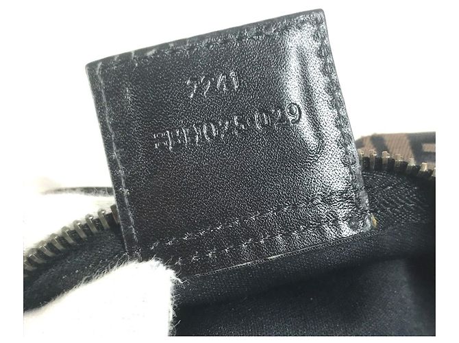 Fendi Vintage Zucchino Logo Tote Bag Braun - Ansicht 15